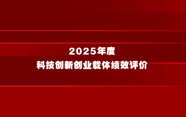 关于组织开展2025年度科技创新创业载体绩效评价的通知
